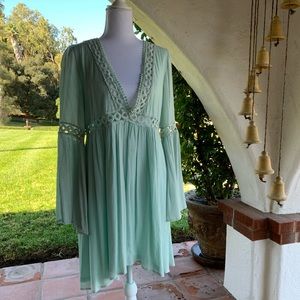 Light teal dress